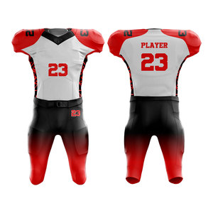 Nueva llegada conjunto de fútbol americano de talla grande de secado rápido hecho a medida diseño OEM uniforme de fútbol americano - Product Image 3
