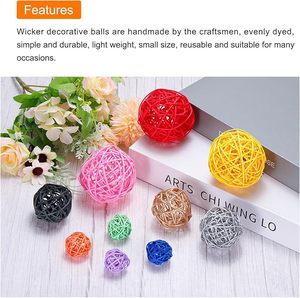 Esfera de mosaico decorativo, diseño creativo, bola decorativa de ratán para el hogar, adornos de bolas, decoración del hogar para jardín - Product Image 3