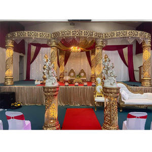 Glamurosos eventos de boda, cristales con luces LED, mandalas de boda real Maharani, FRP, decoración de boda, Radha Krishan Mandap - Product Image 1