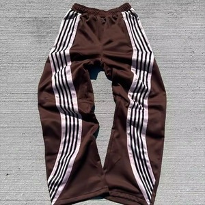 Pantalones Deportivos de Hombre, Estilo Jogger, Cintura Alta, Acampanados, 100% Algodón, con Rayas y Logotipo Personalizado - Product Image 2