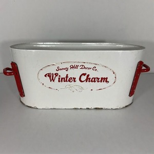 ซานตาคลอสเลื่อนได้สำหรับกระถางที่ออกแบบด้วยโลหะชุบสังกะสีเพื่อเพิ่มความสว่างให้กับสวนที่ประตูบ้านในฤดูหนาว - Product Image 1