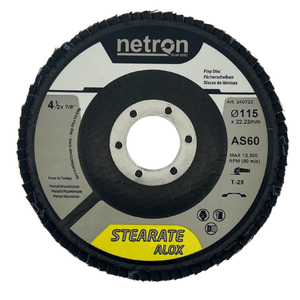 Disque à lamelles T29 revêtu de stéarate de nétron 115x22mm pour meulage en aluminium abrasif haute performance anti-colmatage | OEM/ODM personnalisé - Product Image 1