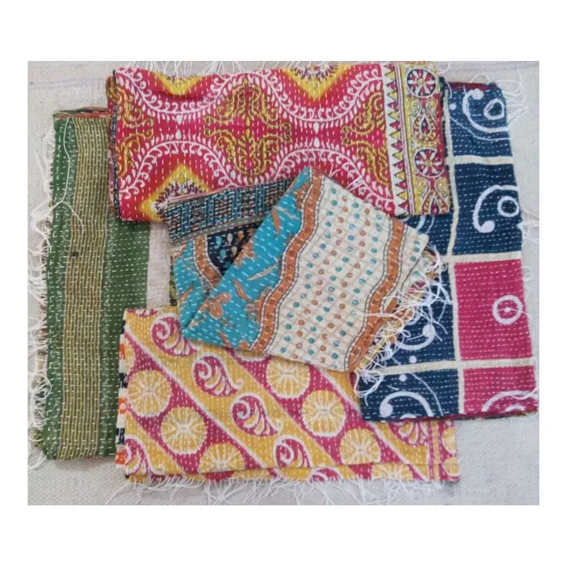 Винтажное одеяло Kantha, переработанный палантин Kantha, шарфы для продажи онлайн
