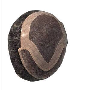 Peluca de Cabello Humano Taz Hair BD, Ondulado, Prótesis Capilar, 100% Cabello Remy Chino, con Frente de Encaje y Base Mono - Product Image 4