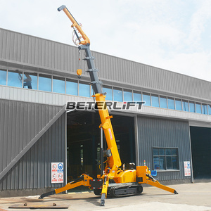 ISO CE tự hành nhỏ cralwer <span class=keywords><strong>Crane</strong></span> Spider điện Telescopic Boom di động theo dõi Spider <span class=keywords><strong>Crane</strong></span> 10 tấn 12 tấn - Product Image 6
