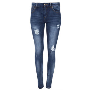 Jeans de mezclilla vintage de cintura alta para mujer, transpirables, holgados, de pierna recta, para verano - Product Image 1