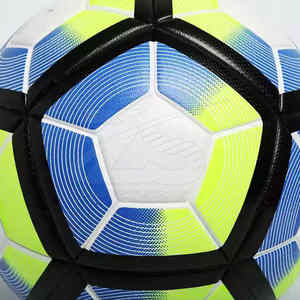 Balón de fútbol de cuero PU asequible tamaño 5 al por mayor entrenamiento a granel y partido de Fútbol cosido a máquina tamaño oficial duradero - Product Image 6