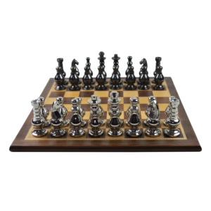 กล่องของขวัญสุดไฮเอนด์ลายหมากรุกสากลแผ่นกระดานไม้สีทองเงิน - Product Image 4