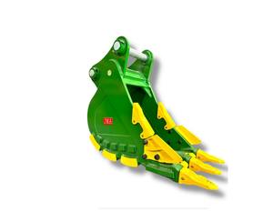 บุ้งกี๋ขุดขนาด 24 นิ้ว สำหรับรถขุดตีนตะขาบขนาด 18-25 ตัน พร้อมสลักขนาด 80 มม. - Product Image 4