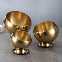 Bol à sauce oblique en acier inoxydable poli, couvercle sphérique, plat pour fondue, buffet, panier à assaisonnement, pot, plat, récipient, salade, fête