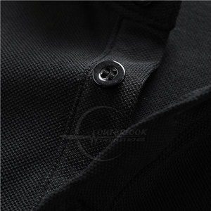 Nuevo estilo para hombre para camiseta Polo 100% algodón tela transpirable hecha en Pakistán venta al por mayor camisetas de patrón sólido de moda - Product Image 4