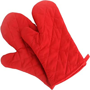 Meita Home Gant de four à chaud fabricant de gants de four à carreaux imprimés 2 pièces gant de four en silicone antidérapant coton 500F mitaines de four résistantes à la chaleur - Product Image 5