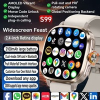 Montre connectée W26 Display Kw88 pour le bureau et les loisirs, compatible LTE, TikTok, YouTube, Facebook, faible MOQ, vente chaude
