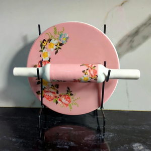 ชุดอุปกรณ์ทำขนมแบบดั้งเดิม ดีไซน์เฉพาะตัว ทำจากหินอ่อน ไม้ และโลหะ เป็นมิตรกับสิ่งแวดล้อม สำหรับใช้ในครัวเรือน ประกอบด้วยไม้คลึงแป้งและแผ่นรองทำขนม - Product Image 3