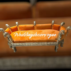 Sofá Premium para novia y novio, sofá de escenario de boda, sofá con tapicería elegante para ceremonia de matrimonio y eventos de recepción - Product Image 2