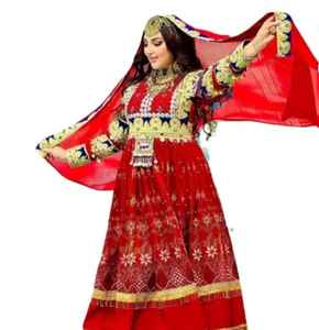 Robes afghanes brodées pour femmes de haute qualité de couleur rouge dans un style vintage dans toutes les tailles et couleurs 2026 Nouvelle arrivée - Product Image 5