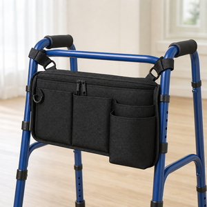 Sac latéral pour accoudoir de fauteuil roulant, organisateur suspendu multi-poches pour la mobilité des personnes en fauteuil roulant - Product Image 2