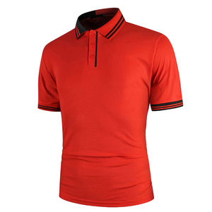 Polo personnalisé à manches courtes pour hommes, tissu éponge 100% coton à séchage rapide de haute qualité, motif solide OEM, toutes tailles - Product Image 2