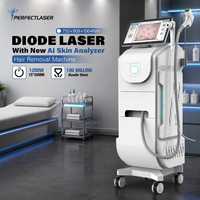 Mesin Penghilang Bulu Laser Diode Perfectlaser Clinic 755nm 808nm 1064nm dengan Sistem Analisa Kulit AI dan Kontrol Energi Pulsa