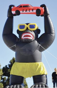 Modèle de chimpanzé publicitaire de haute qualité énorme King Kong gonflable <span class=keywords><strong>orang</strong></span>-outan géant Anime personnage animaux gonflables - Product Image 4