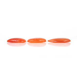Cabochon en cornaline orange coupé de haute qualité pierre précieuse naturelle en vrac pour la fabrication de bijoux pierre de forme et de taille mélangées calibrée - Product Image 3