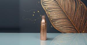 ขวดน้ำทองแดงกันรั่วท่อทองแดงสำหรับน้ำดื่มขวดน้ำที่ยอดเยี่ยมสำหรับเล่นกีฬาโยคะและใช้ในชีวิตประจำวันตัวอย่างฟรี - Product Image 3