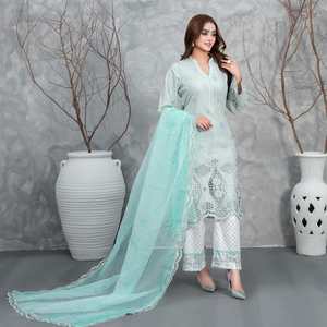 ชุดเดรสใส่ทำงานแบบสุภาพสำหรับผู้หญิงชุดเดรสผ้าคอตตอนสไตล์ซาลวาร์คาเมซสำหรับ01142งานปาร์ตี้รุ่นล่าสุด2025-2026 - Product Image 1