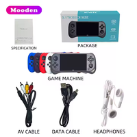 Consola de juegos portátil S X53, pantalla de 5,1 pulgadas, reloj de vídeo de música Retro HD, lectura de vídeo, libros electrónicos, reproductor de juegos portátil para regalo de niños