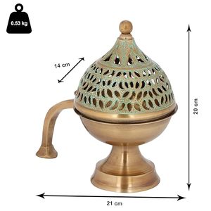 High on Demand Brass <b>Bakhoor</b> <b>Burner</b> for Home and Religious - Product Image 3