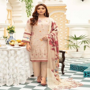 Haute qualité hiver Shalwar Kameez costumes pour femmes Fine brodé Viscos Stuff vêtements indiens et pakistanais - Product Image 1