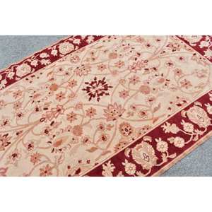 <b>Vintage</b> Turkish <b>Rug</b> Large Area 5.6 X 9.1ft Classic Beige Red Abstract Pattern Wool Material 10mm Latex for Hallway Room - Product Image 5