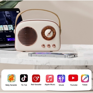 Directo de fábrica de alta calidad mini Altavoz Bluetooth inalámbrico portátil Retro Vintage radio mejor calidad bolso Altavoz Bluetooth - Product Image 5