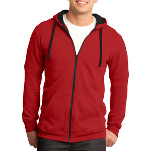 Bella Canvas Unisex Poly-Cotton Fleece Cremallera Sudadera con capucha - Product Image 1