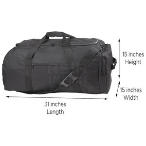 Bolsas de lona impermeables plegables personalizadas de gran capacidad, bolsas deportivas de viaje al por mayor a bajo precio - Product Image 3