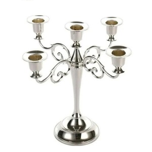 Bougeoir en métal de conception attrayante avec ensemble de finition personnalisé de 2 bougeoirs pour la vaisselle - Product Image 4