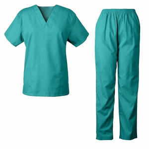 Uniformes hospitaliers de qualité supérieure infirmière à manches courtes col en V décent et confortable femmes infirmières gommages médicaux uniformes de médecins - Product Image 1