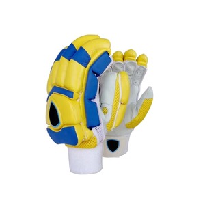 Gants de frappe de Cricket professionnels de haute qualité en cuir de qualité supérieure absorbant les chocs sangle Velcro réglable ambidextre gauche - Product Image 4