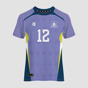PFF 2025 Customized Soccer Goalkeeper Set in for Purple XL Size Polyester Printed Shirt and Pant - Product Image 1