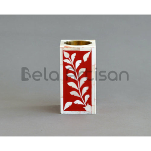 Quemador Bakhoor portátil Bela Artisan Quemador Oud árabe negro con incrustaciones de hueso multicolor para uso en verano - Product Image 4