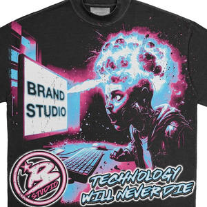 Camiseta de algodón 100% para hombre con logotipo personalizado DTG Impreso Street Wear Camisetas manufacturadas - Product Image 3