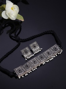 Collar de cadenas de perlas etéreas Unisex de fabricante indio, conjunto de gargantilla de Latón chapado en oro, gargantillas de moda con diamantes, collares - Product Image 2