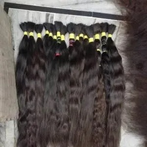 ผมแท้ผมเรมี่ไม่ผ่านกระบวนการผมชาวอินเดียมัดผมมนุษย์ทอสองชั้น - Product Image 3