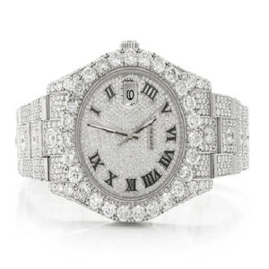 El mejor reloj Unisex mecánico automático Unisex de acero inoxidable Venta caliente Moissanite Diamond Hip Hop Jewelry Branded Iced Bling - Product Image 1