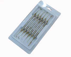 Alta calidad personalizado logotipo limpieza escalador dientes completo profesional dental 6 herramientas kit por medicab instrumentos quirúrgicos - Product Image 2