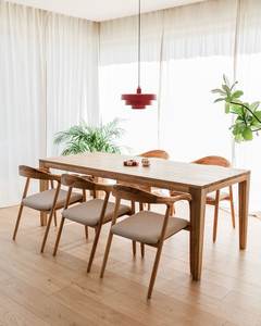 Modern Solid Wood <b>Dining</b> Chair Upholstered Seat <b>Armchair</b> Wooden Leg Side Chair for Home Hotel Apartment - Product Image 4