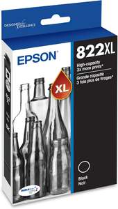 EPSON 822 DURABrite Ultra Cartouche d'encre noire haute capacité (T822XL120-S) Fonctionne avec WorkForce Pro WF-3820, WF-3823, WF-4820 - Product Image 6