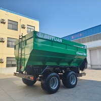 Votre Assistant de Champ Polyvalent : Chariot Épandeur de Grains et d'Engrais avec Pompe |   Tracteur à hydraulique à haute productivité