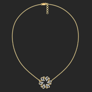 Collar con Colgante de Trébol Chapado en Oro, Cadena con Eslabones, Joyería con Aspecto de Diamante para Mujer, Regalo - Product Image 4