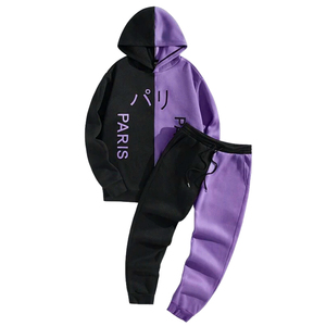 ชุดวอร์มผ้าฝ้ายสำหรับผู้ชายชุดจ๊อกกิ้งใส่สบายมีฮู้ดกีฬากลางแจ้งสไตล์ใหม่ - Product Image 4