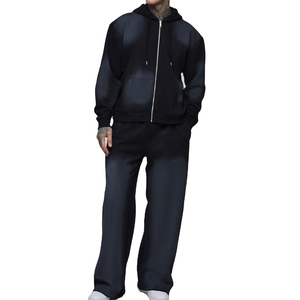 Sweat-shirt de sport à logo personnalisé ensemble de jogging en polaire pour le fitness de grande taille avec logo imprimé pantalon de survêtement pour hommes - Product Image 1